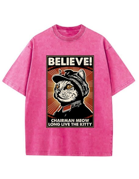 Long Live The Kitty Washed T-Shirt