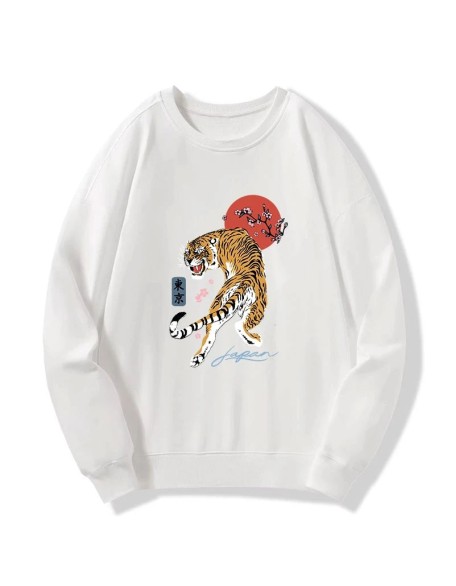 Tiger Blossom Japanese Sakura Sweatshirt