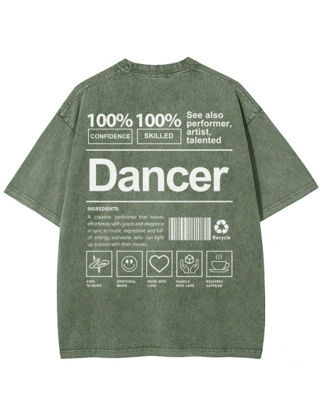 Dancer Unisex Fit Washed T-Shirt