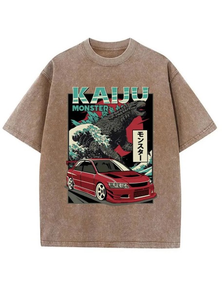 Japanese Kaiju Washed T-Shirt