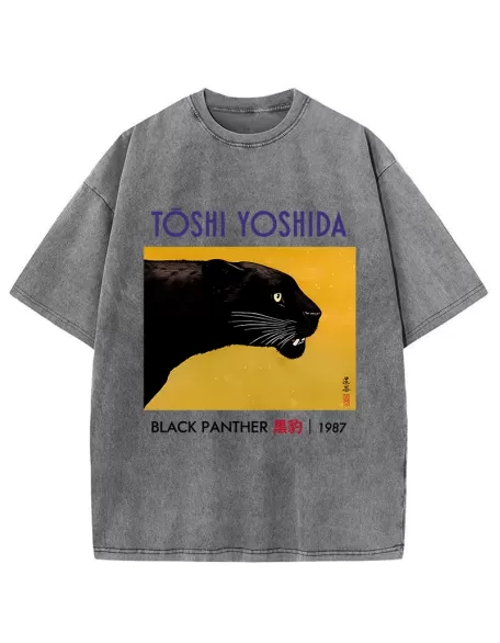 Black Panther Washed T-Shirt