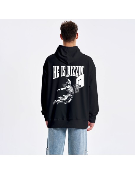 He Is Rizzin Classic Christian Hoodie