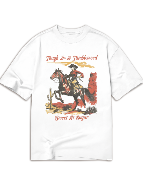 Vintage Tough As A Tumbleweed Sweet As Sugar TShirt | Retro Country Western Tees, Coastal Cowgirl Cowboy Gifts, Farmcore Fashion, Badass