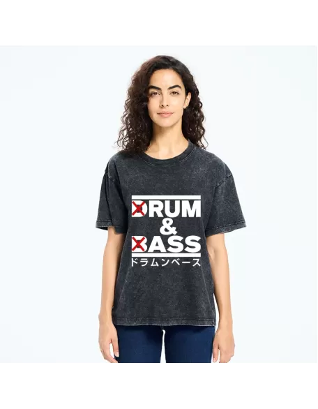 Drum And Bass Funny Washed T-Shirt