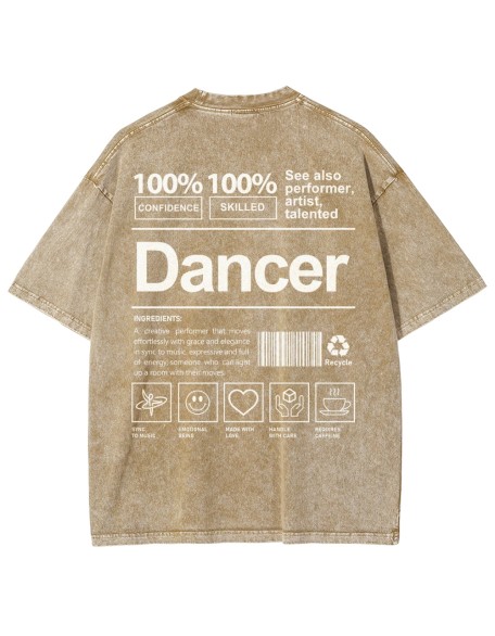 Dancer Unisex Fit Washed T-Shirt