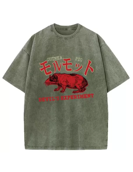 Terrible Guinea Pig Washed T-Shirt