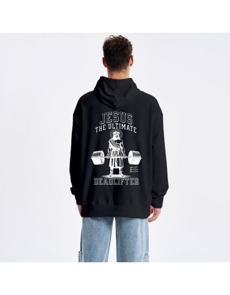 Jesus The Ultimate Deadlifter Classic Christian Hoodie