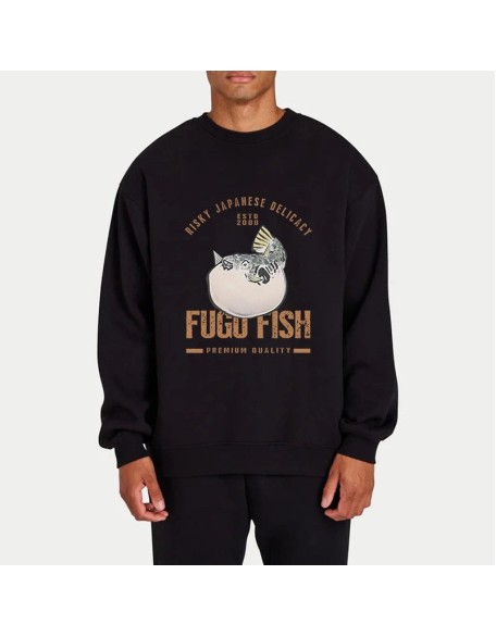 Fugu Fish Japanese Sweatshirt