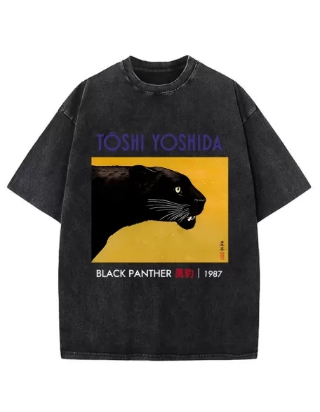 Black Panther Washed T-Shirt