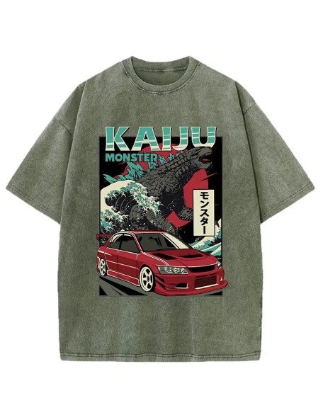 Japanese Kaiju Washed T-Shirt