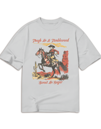 Vintage Tough As A Tumbleweed Sweet As Sugar TShirt | Retro Country Western Tees, Coastal Cowgirl Cowboy Gifts, Farmcore Fashion, Badass