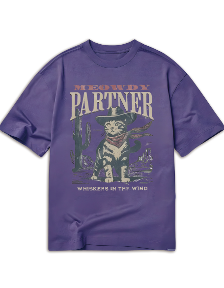 Meowdy Partner Cowboy Cat Shirt, Funny Vintage Western Cat Tee, Cyber Monday Special,Cat Lover Gift Ideas