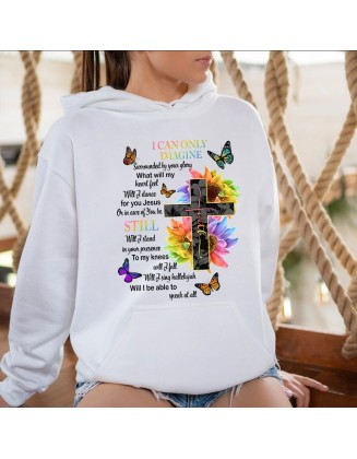 I Can Only Imagine Christian Lyric Hoodie