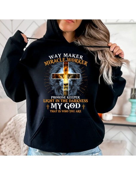 Lion Way Maker Miracle Worker Hoodie