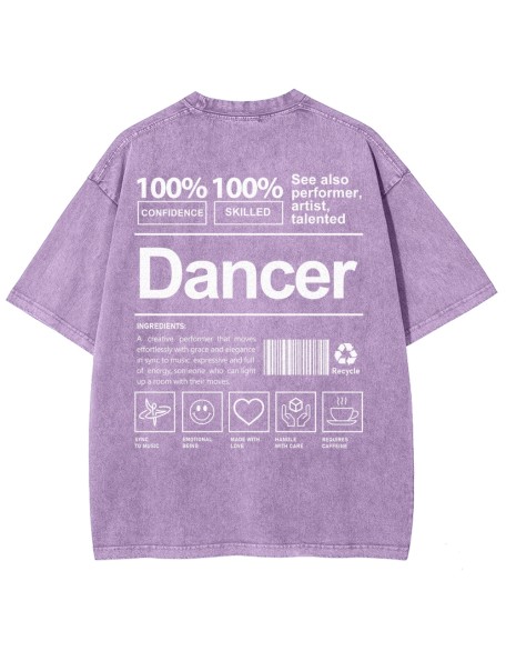 Dancer Unisex Fit Washed T-Shirt