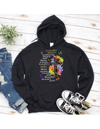 I Can Only Imagine Christian Lyric Hoodie