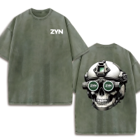 230G Double-Sided Washed, Zyn Special Forces1 Piece, Washed Printed T-Shirt 230g, High-Quality Batik Cotton Retro Fashion Brand T-Shirt, A Certain Thickness Suitable For Summer T-Shirts, Holiday Gifts.