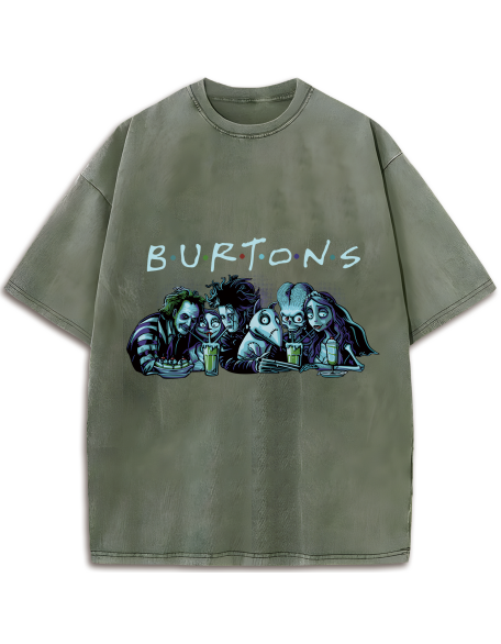 230G Double-Sided Washed, 1 Piece, Washed Printed T-Shirt 230g, High-Quality Batik Cotton Retro Fashion Brand T-Shirt, A Certain Thickness Suitable For Summer T-Shirts, Holiday Gifts.