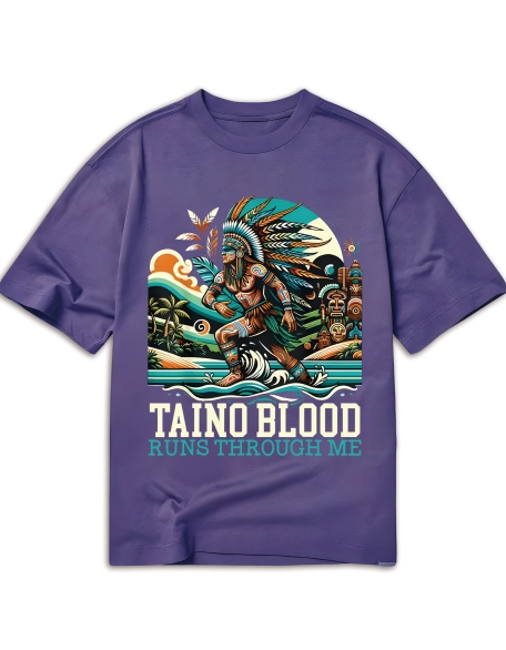 Taino Warrior Graphic Tee - Soft Cotton, Casual Fit for Men & Women - Perfect for Church & Casual Attire