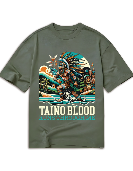 Taino Warrior Graphic Tee - Soft Cotton, Casual Fit for Men & Women - Perfect for Church & Casual Attire