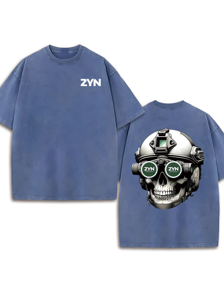 230G Double-Sided Washed, Zyn Special Forces1 Piece, Washed Printed T-Shirt 230g, High-Quality Batik Cotton Retro Fashion Brand T-Shirt, A Certain Thickness Suitable For Summer T-Shirts, Holiday Gifts.