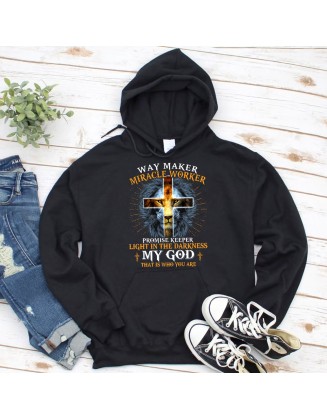 Lion Way Maker Miracle Worker Hoodie