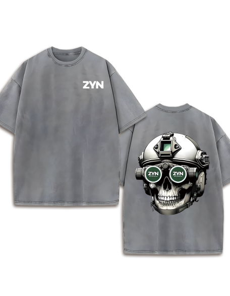230G Double-Sided Washed, Zyn Special Forces1 Piece, Washed Printed T-Shirt 230g, High-Quality Batik Cotton Retro Fashion Brand T-Shirt, A Certain Thickness Suitable For Summer T-Shirts, Holiday Gifts.