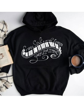 I Will Sing Of The Lord's Great Love Forever Psalm 89:1 Christian Hoodie