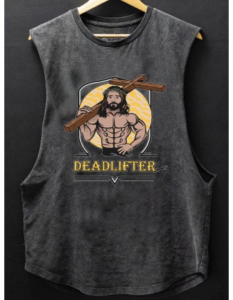 Jesus Deadlifter SCOOP BOTTOM COTTON TANK