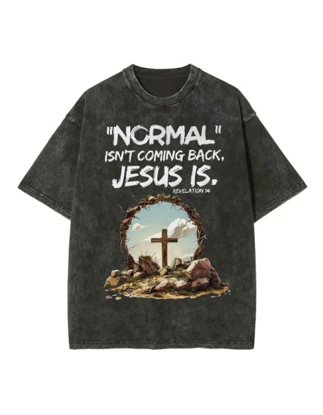 Normal Isn't Coming Back Christian Washed T-Shirt