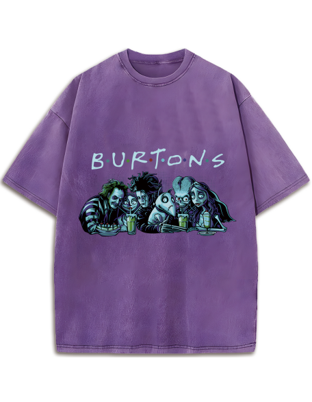 230G Double-Sided Washed, 1 Piece, Washed Printed T-Shirt 230g, High-Quality Batik Cotton Retro Fashion Brand T-Shirt, A Certain Thickness Suitable For Summer T-Shirts, Holiday Gifts.