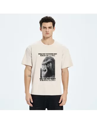 Making Money Gorilla Funny Washed T-Shirt