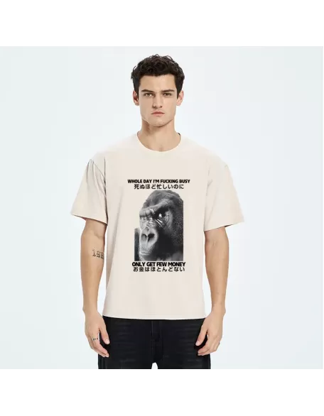 Making Money Gorilla Funny Washed T-Shirt