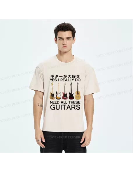 -Tiger I Need All Guitar Washed T-Shirt
