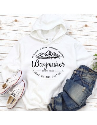 Waymaker Miracle Worker Promise Keeper Christian Hoodie