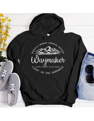 Waymaker Miracle Worker Promise Keeper Christian Hoodie