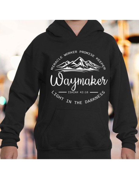 Waymaker Miracle Worker Promise Keeper Christian Hoodie