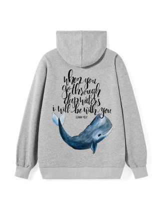 When You Got Through Deep Waters I Will Be With You Isaiah 43:2 Christian Hoodie