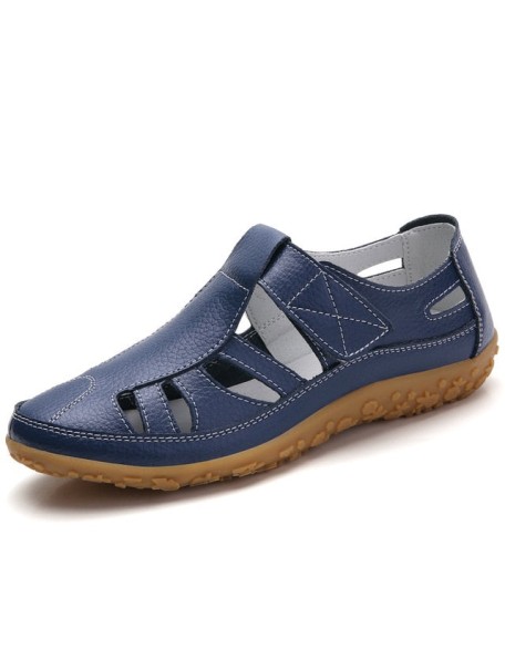 Women Hollow Flat Breathable Soft Sports Sandals