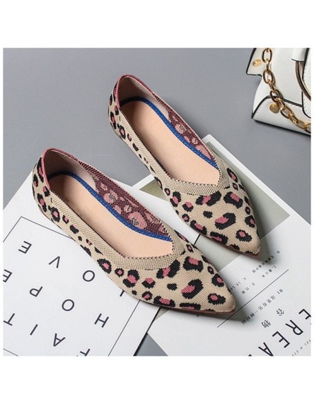 Leopard Print Shoes Casual Single Shoes