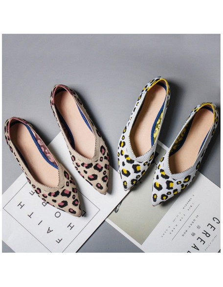 Leopard Print Shoes Casual Single Shoes