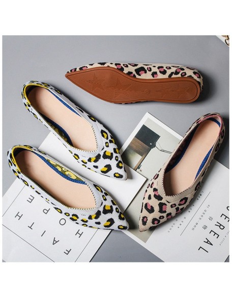 Leopard Print Shoes Casual Single Shoes