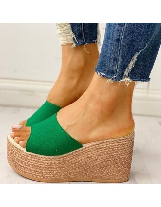 Sandals Peep-Toe Shoes High-Heeled Platfroms Wedges  Shoes
