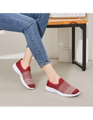 Loafers Shoes Mesh Flats Shoes Summer Slip-On Gingham