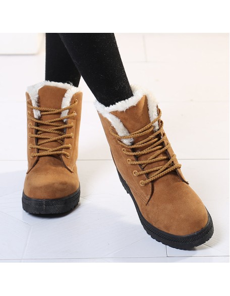 Women Snow Warm Plush Insole Winter Ankle Boots