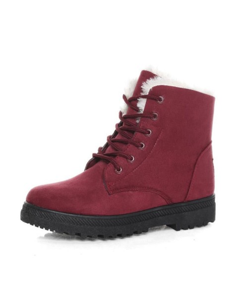 Women Snow Warm Plush Insole Winter Ankle Boots