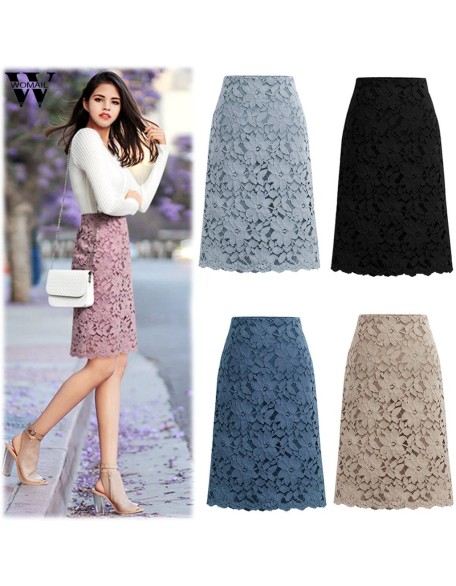 High Elastic High Waist Elegant Work Office Skirt