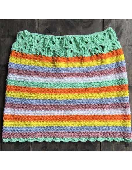Rainbow BOHO vintage mini skirts