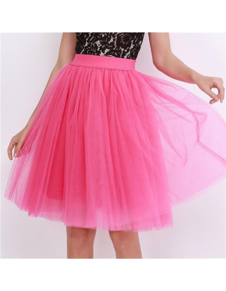 Party Train Puffy 5Layer 60CM Fashion Tulle Skirt