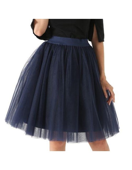 Party Train Puffy 5Layer 60CM Fashion Tulle Skirt